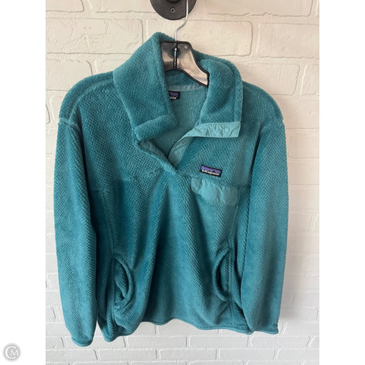 Jacket Fleece By Patagonia In Blue, Size: L