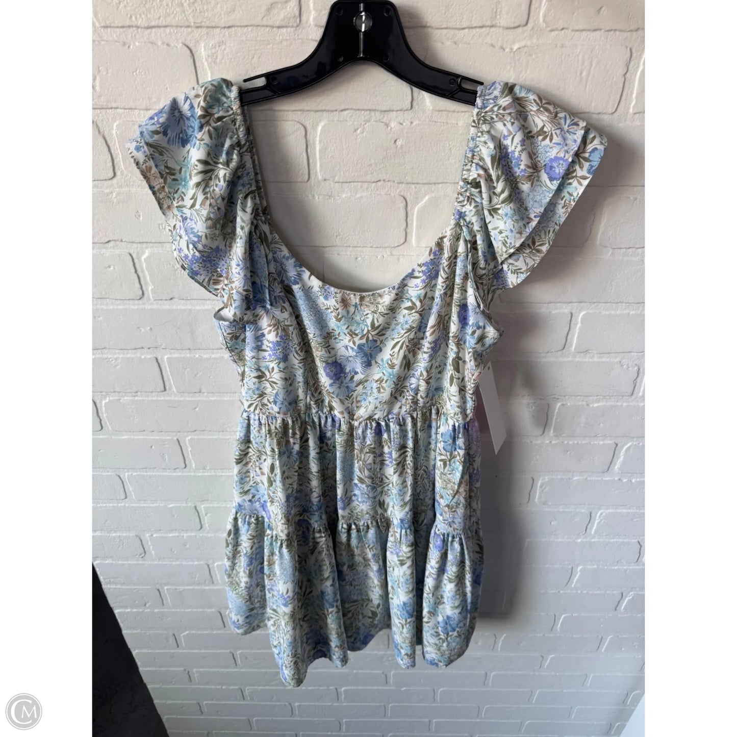 Dress Casual Short By Altard State In Blue & Green, Size: S