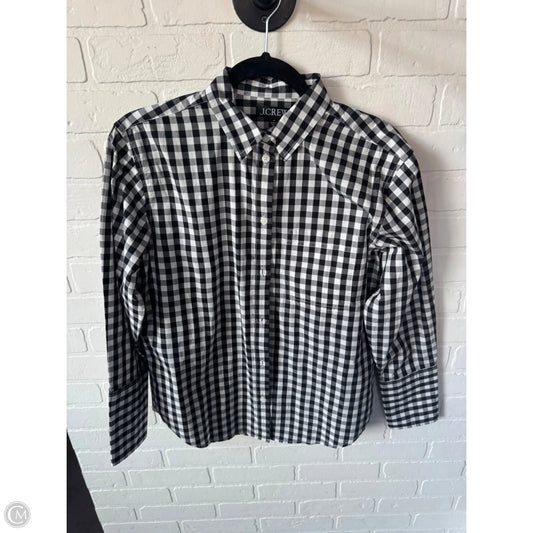 Top Long Sleeve By J. Crew In Black & White, Size: S