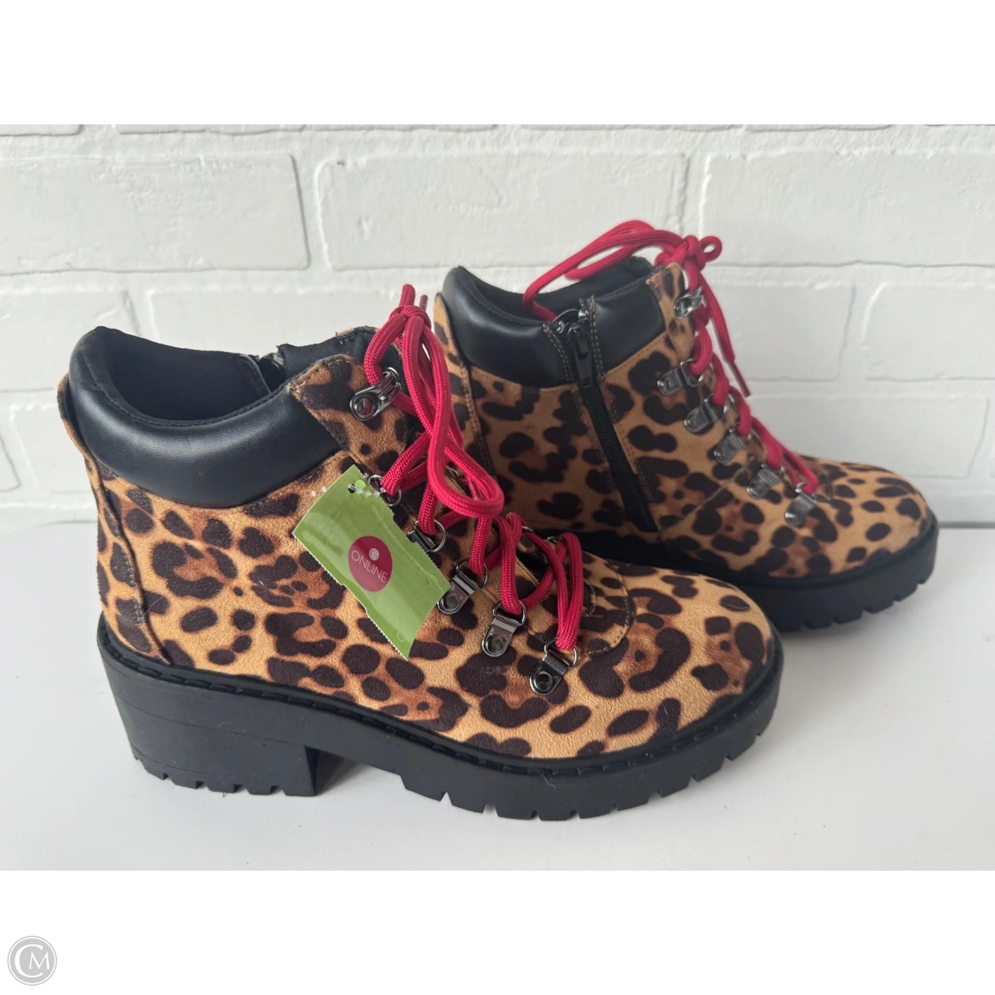 Boots Ankle Heels By Skechers In Animal Print, Size: 9