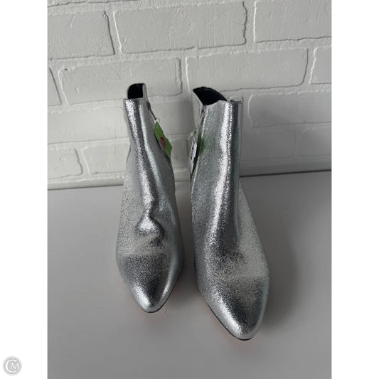 Boots Ankle Heels By Xoxo In Silver, Size: 9.5
