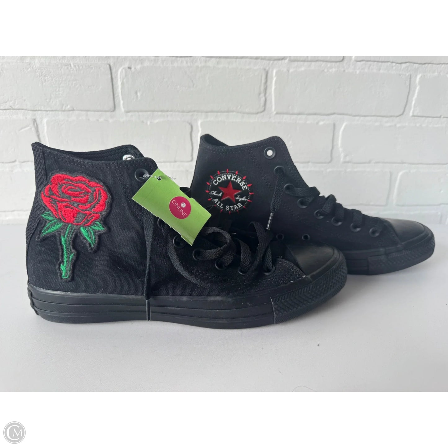 Shoes Sneakers By Converse In Black & Red, Size: 9