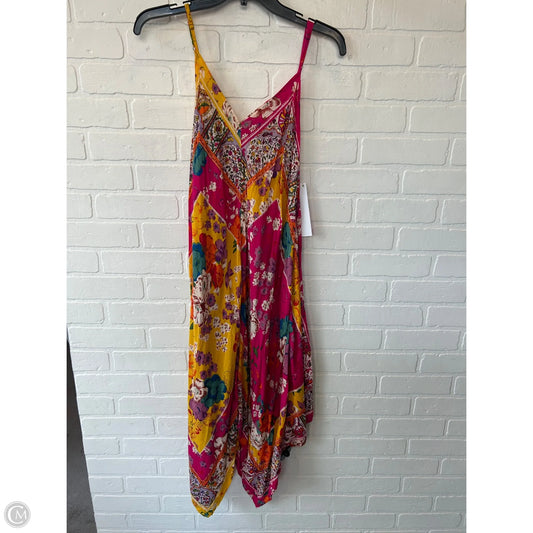 Dress Casual Short By Anthropologie In Pink & Yellow, Size: Xs