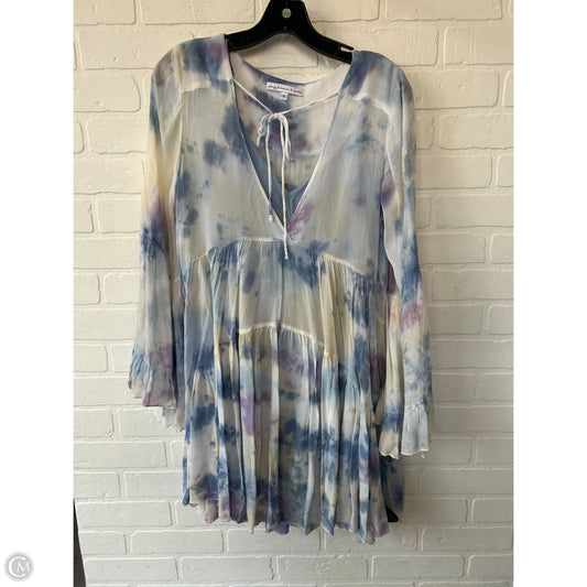 Dress Set 2pc By Young Fabulous & Broke In Blue & Yellow, Size: S