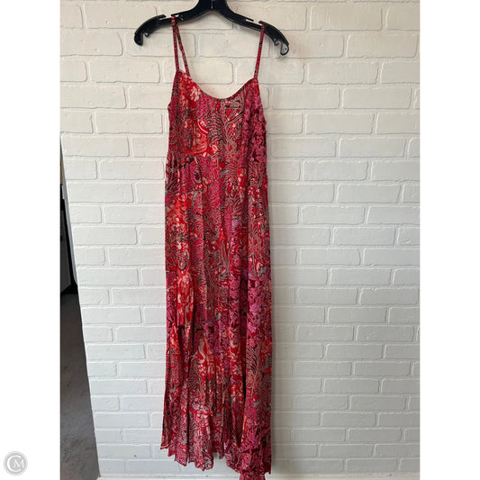 Dress Casual Maxi By Free People In Pink & Red, Size: S
