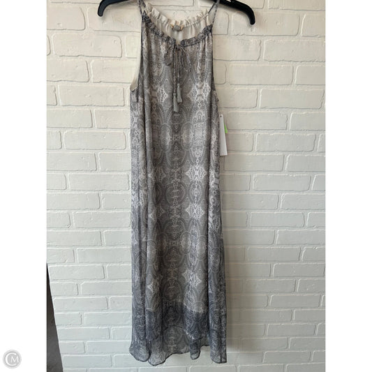 Dress Casual Midi By Lucky Brand In Grey & Tan, Size: S