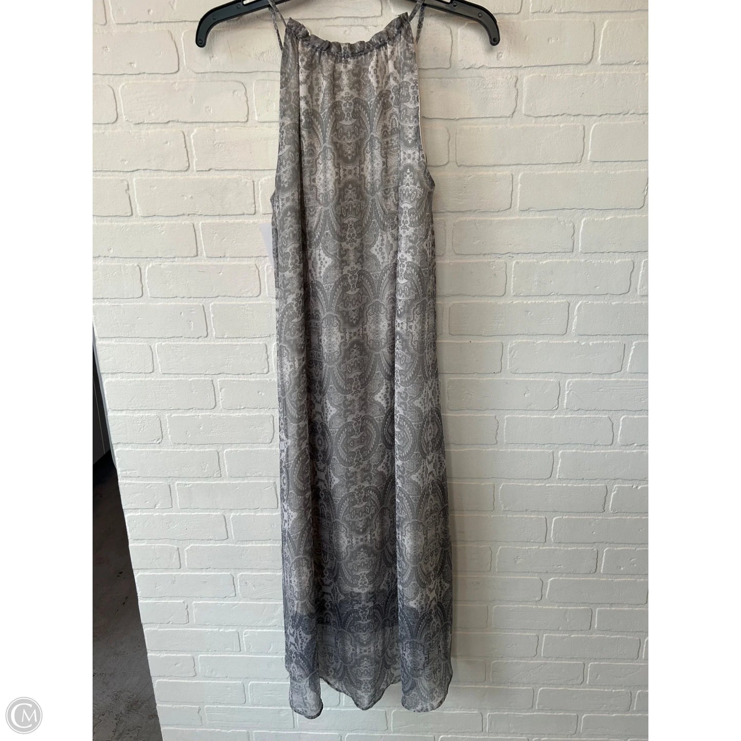 Dress Casual Midi By Lucky Brand In Grey & Tan, Size: S