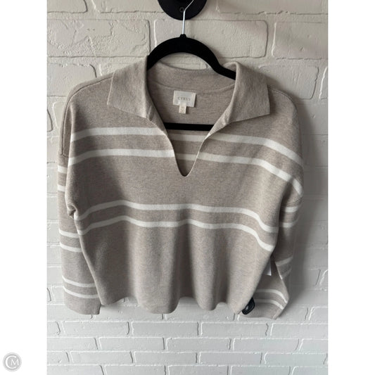 Sweater By Cyrus In Tan & White, Size: Xs