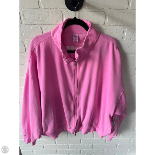 Sweatshirt Collar By Pink In Pink, Size: Xxl