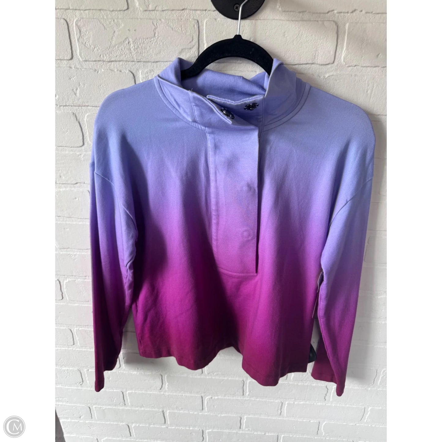 Sweatshirt Collar By Talbots In Purple, Size: Mp
