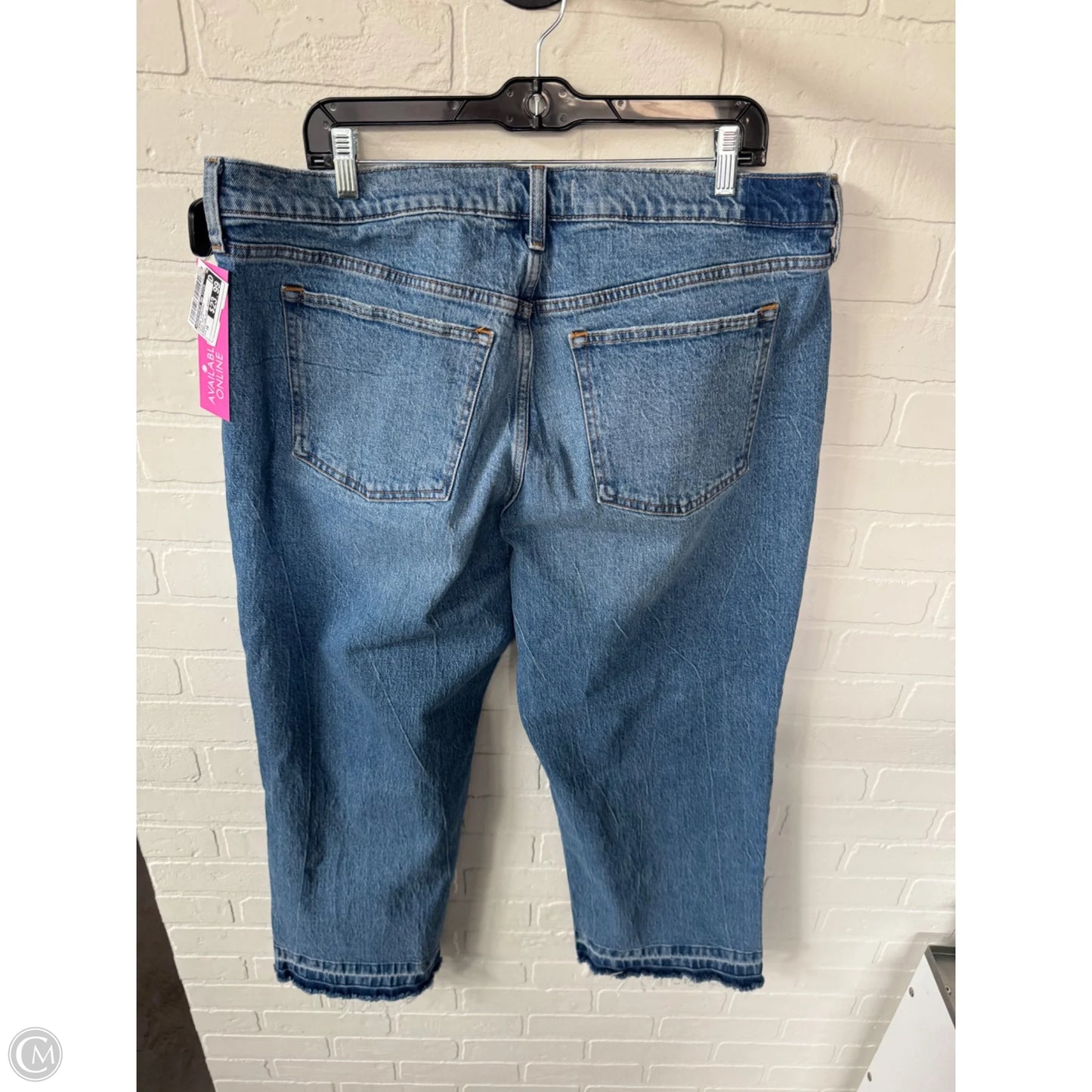 Jeans Straight By Abercrombie And Fitch In Blue Denim, Size: 16