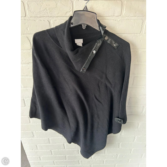Poncho By Chicos In Black, Size: S