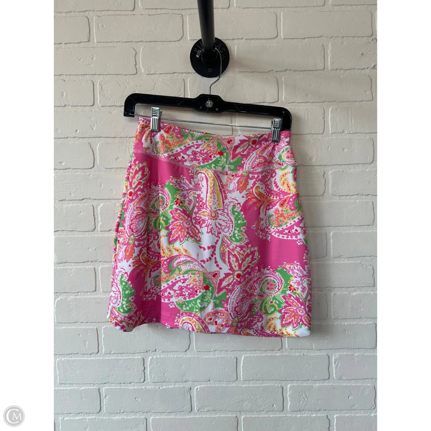 Athletic Skort By Gottex In Pink & White, Size: 0