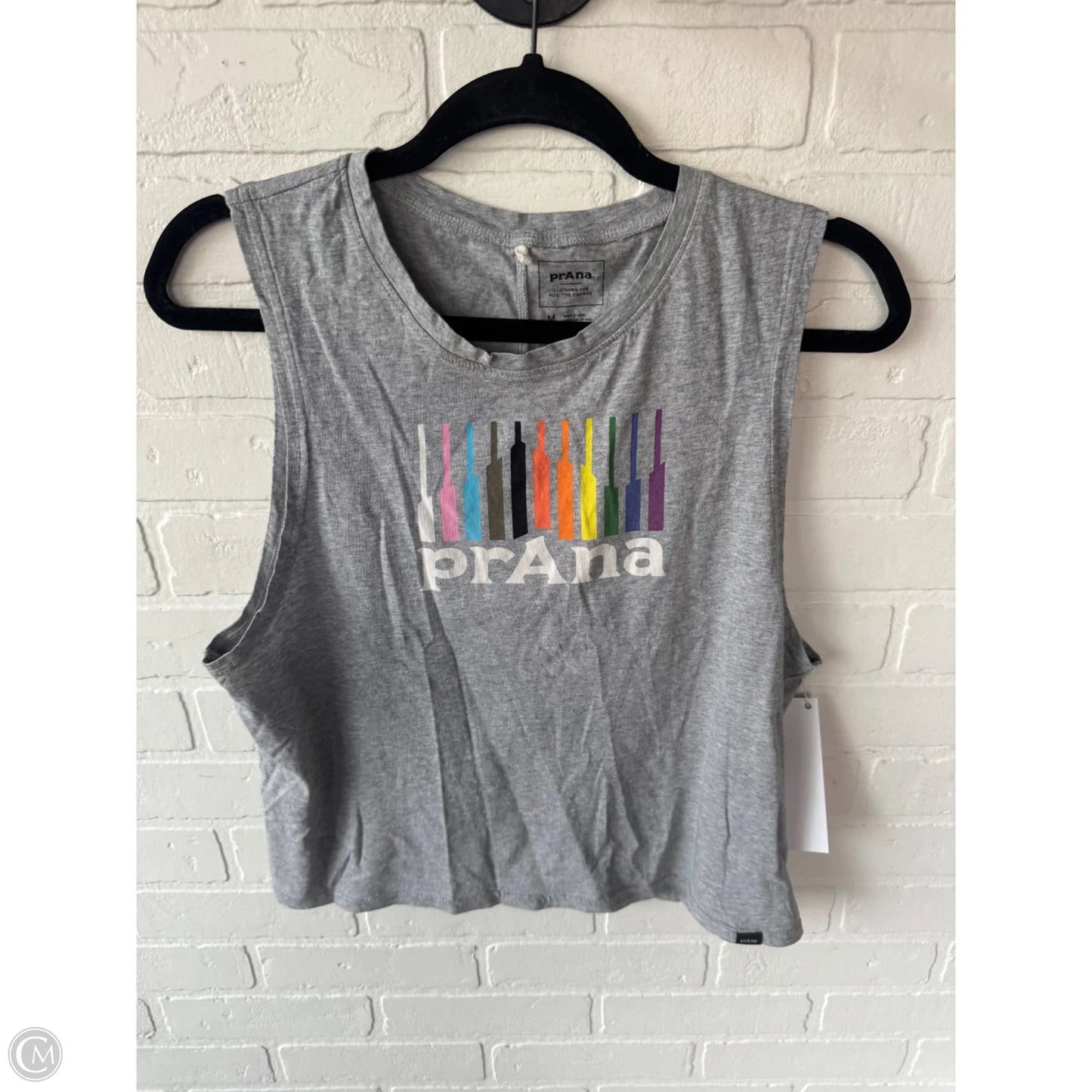 Top Sleeveless Basic By Prana In Grey, Size: M