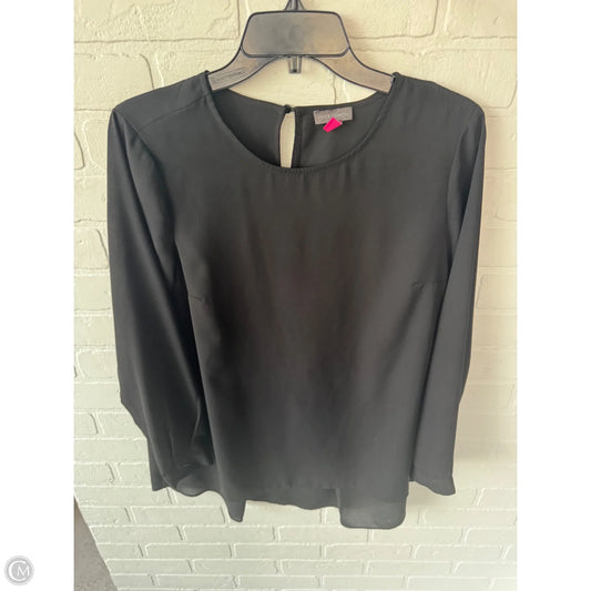 Top Long Sleeve By Vince Camuto In Black, Size: S