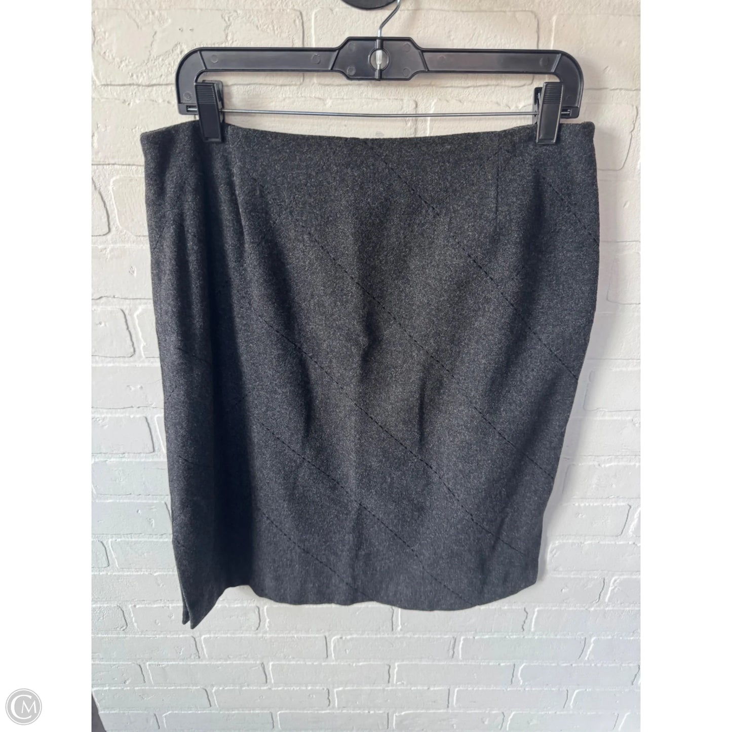 Skirt Midi By Casual Corner In Grey, Size: 12