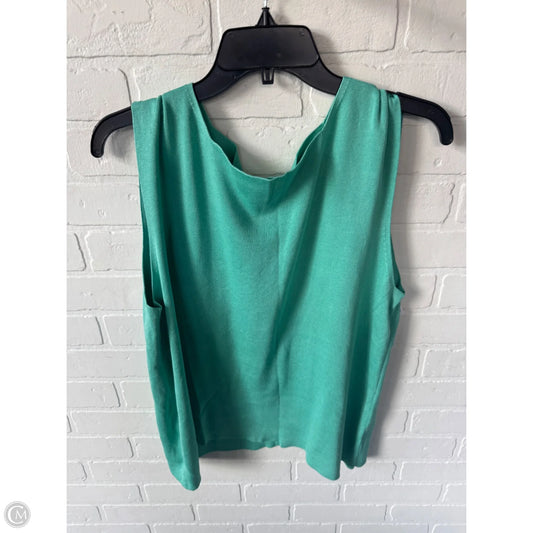 Vest Sweater By Coldwater Creek In Green, Size: 2x