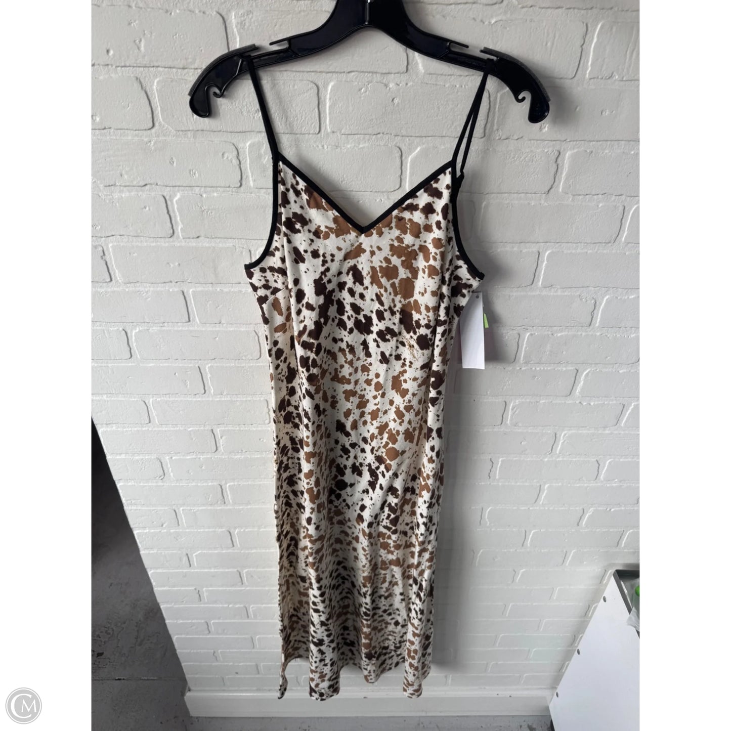 Dress Casual Midi By Sincerely Jules In Brown & Cream, Size: M