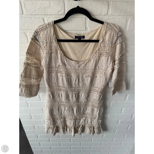 Dress Casual Short By Max Studio In Cream, Size: Mp