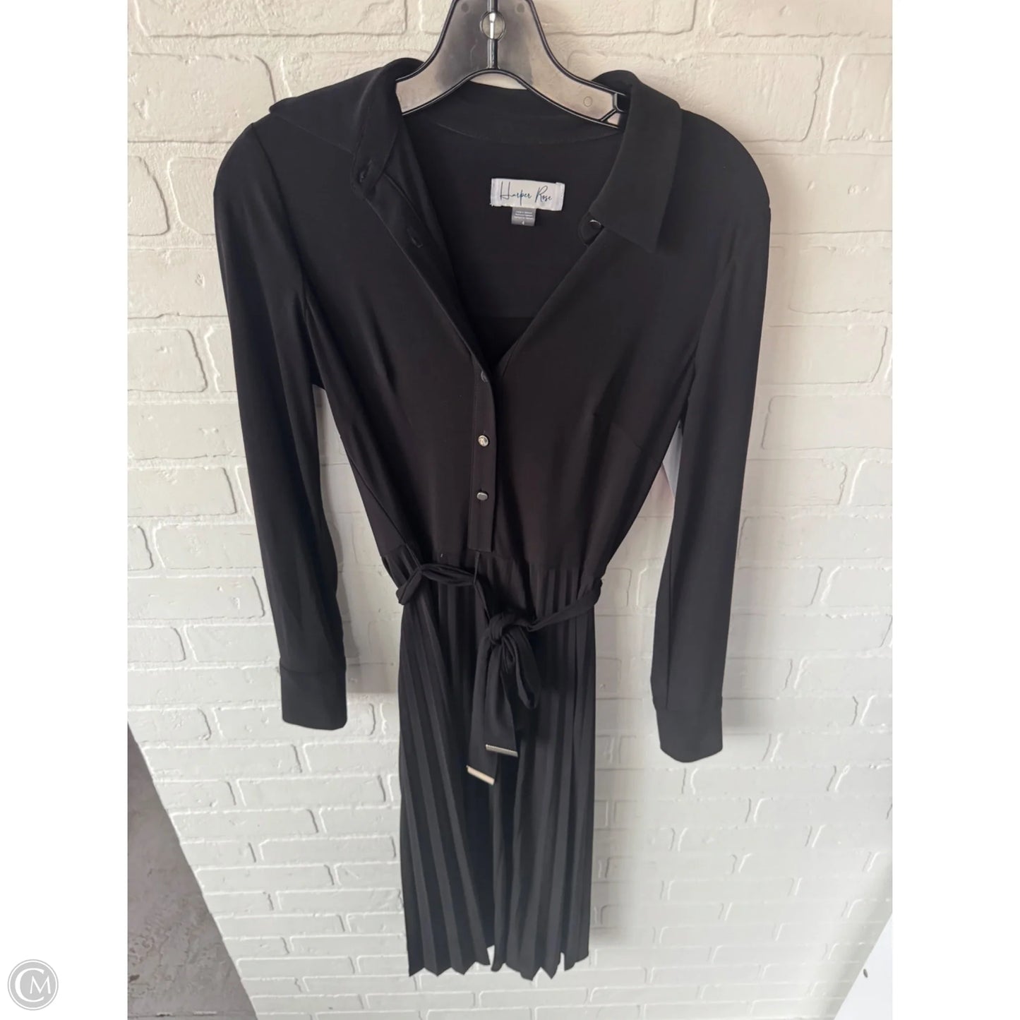 Dress Casual Midi By Clothes Mentor In Black, Size: S