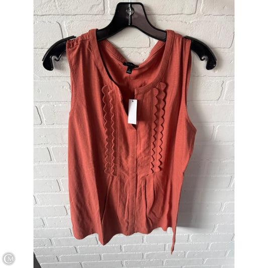 Top Sleeveless By Talbots In Orange, Size: L