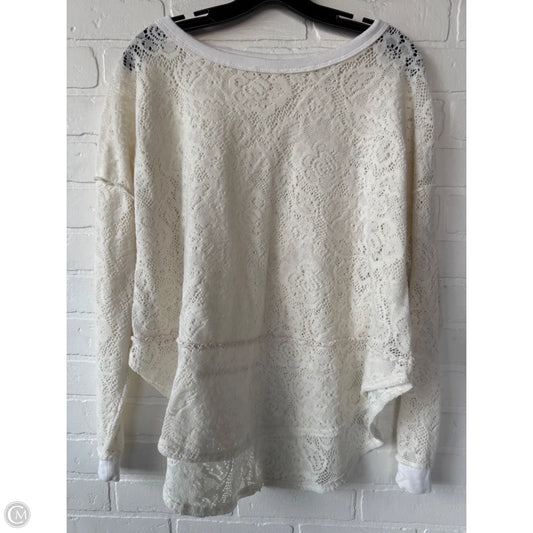 Top Long Sleeve By Free People In Cream, Size: Xs