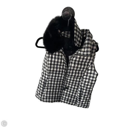 Vest Puffer & Quilted By Talbots In Black & White, Size: S