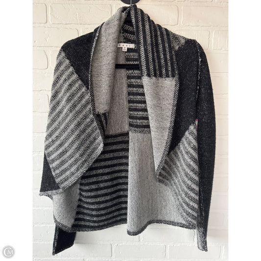 Sweater Cardigan By Cabi In Black & Grey, Size: M