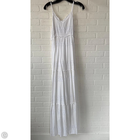 Dress Casual Maxi By Sim & Sam In White, Size: M
