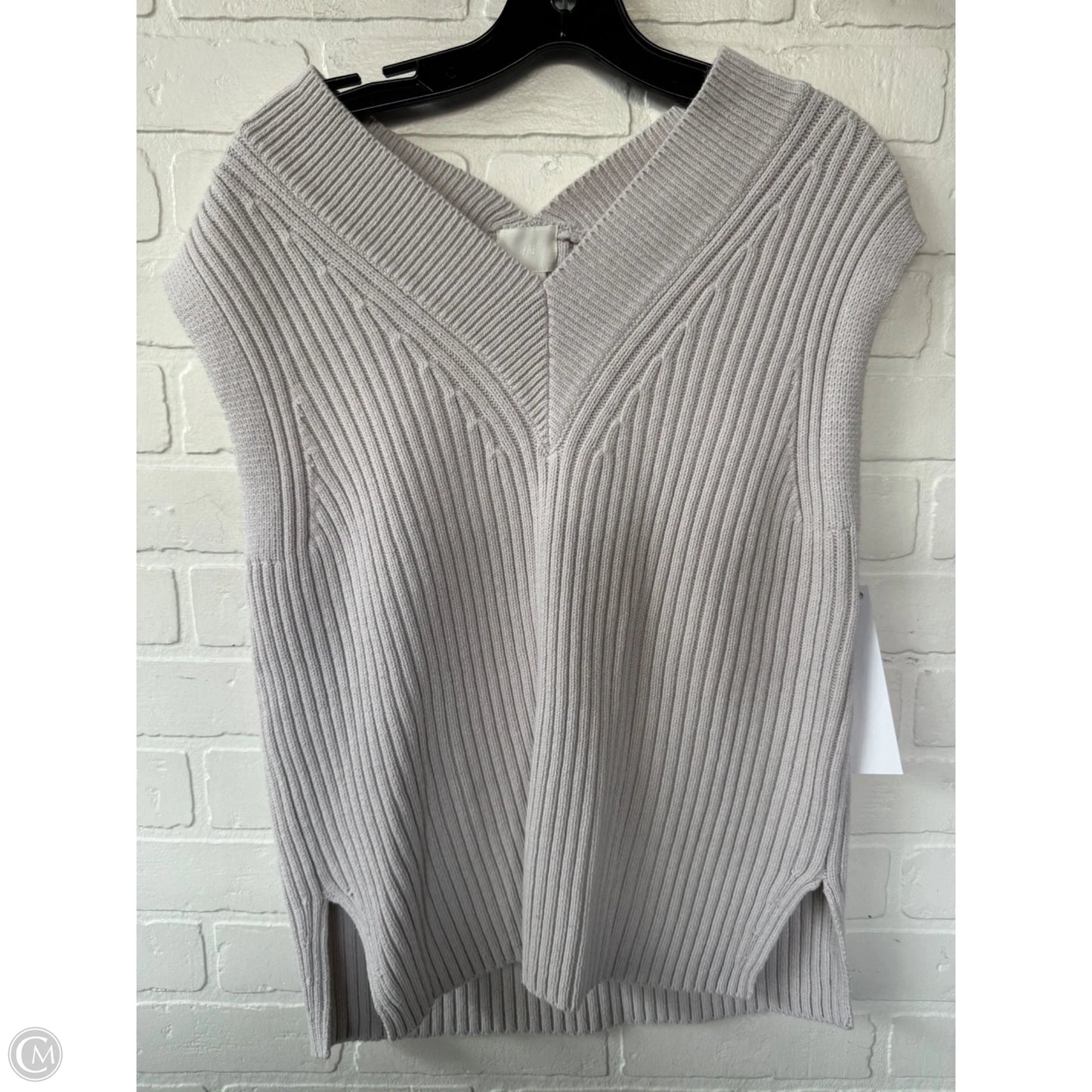 Vest Sweater By H&m In Tan, Size: Xs