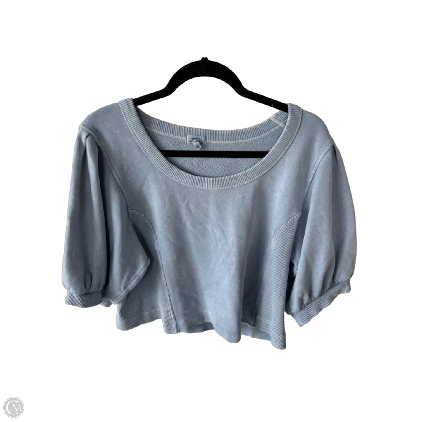 Top Short Sleeve By Aerie In Blue, Size: L