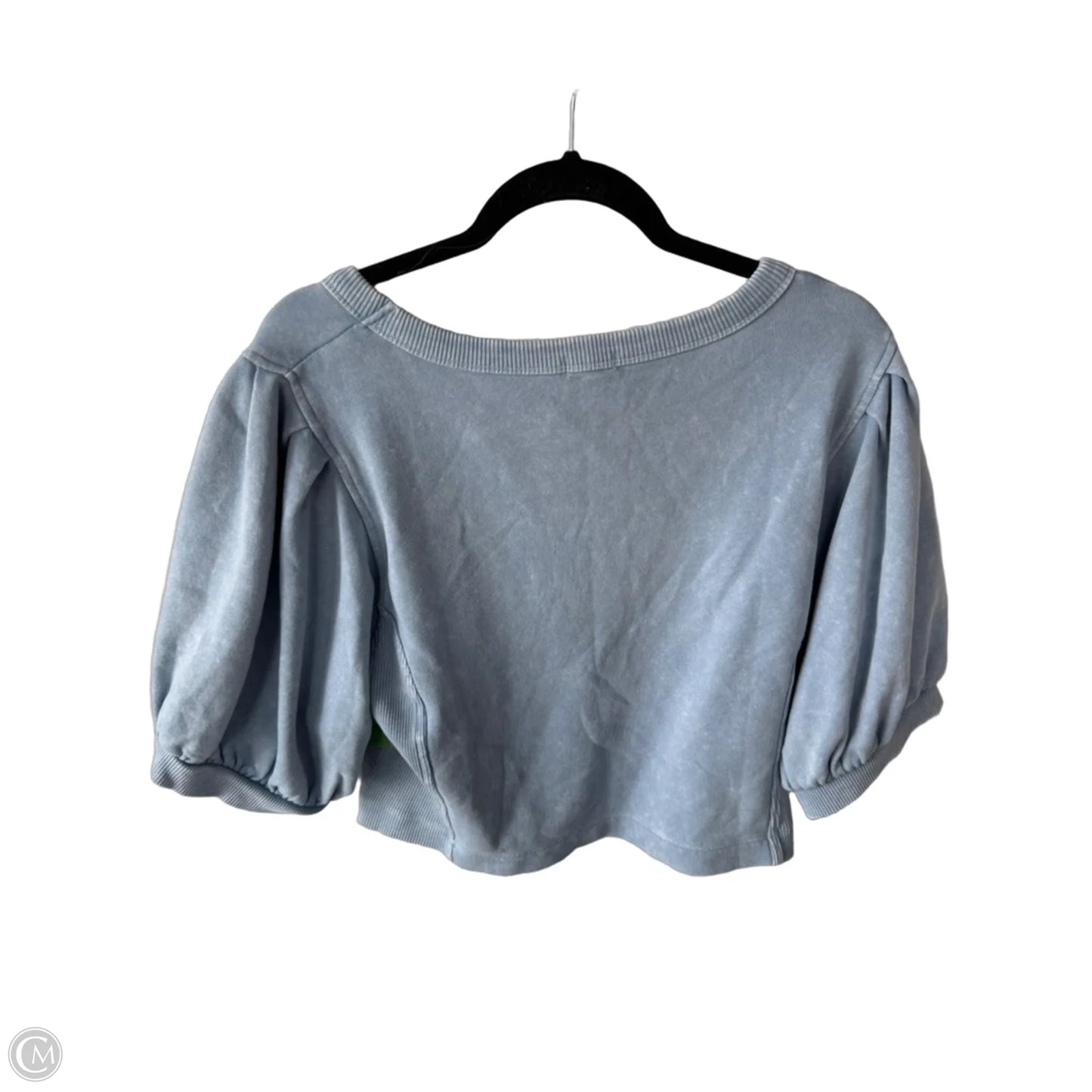 Top Short Sleeve By Aerie In Blue, Size: L