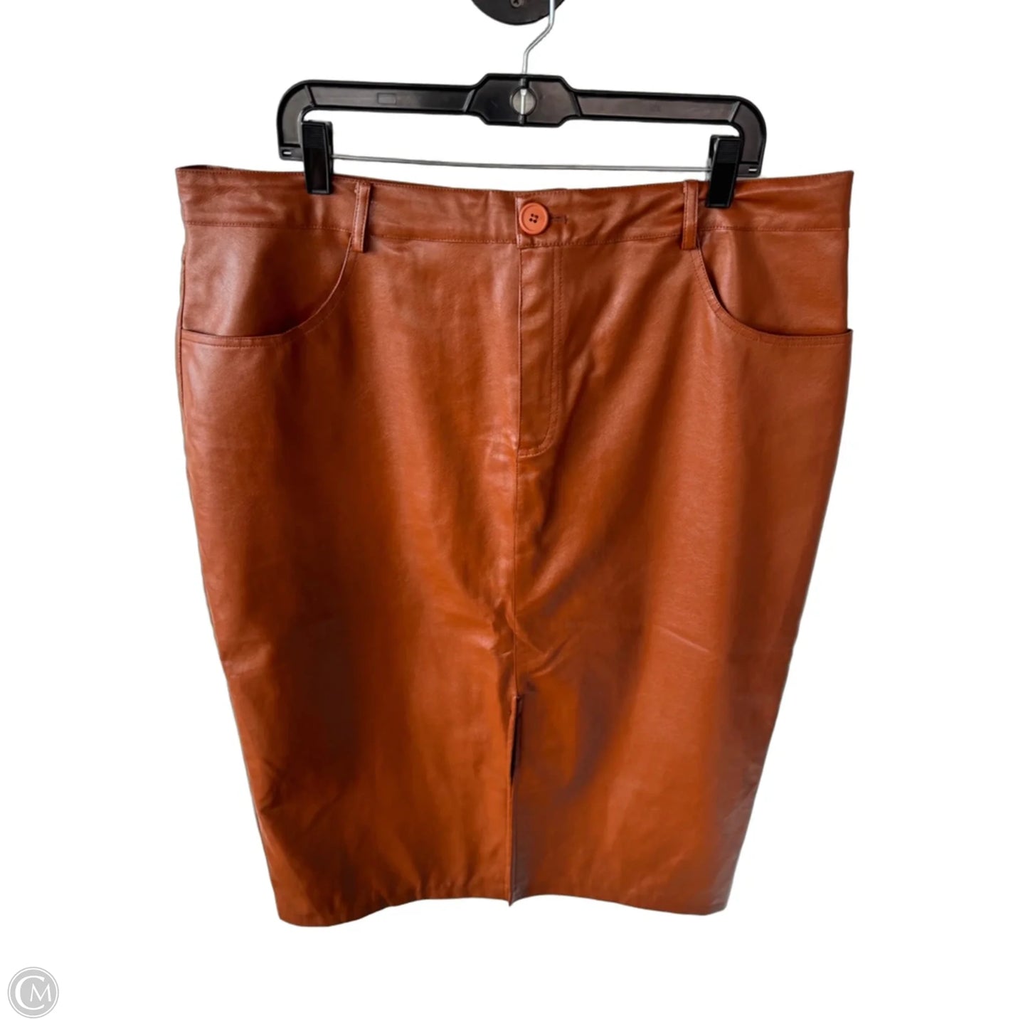 Skirt Maxi By Clothes Mentor In Brown, Size: 18