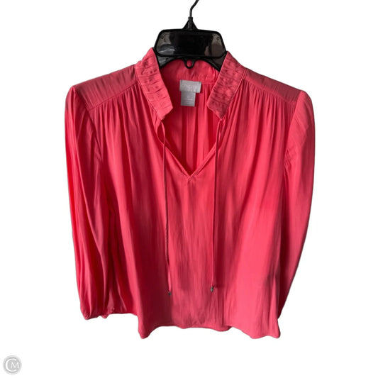 Top Long Sleeve By Chicos In Pink, Size: S