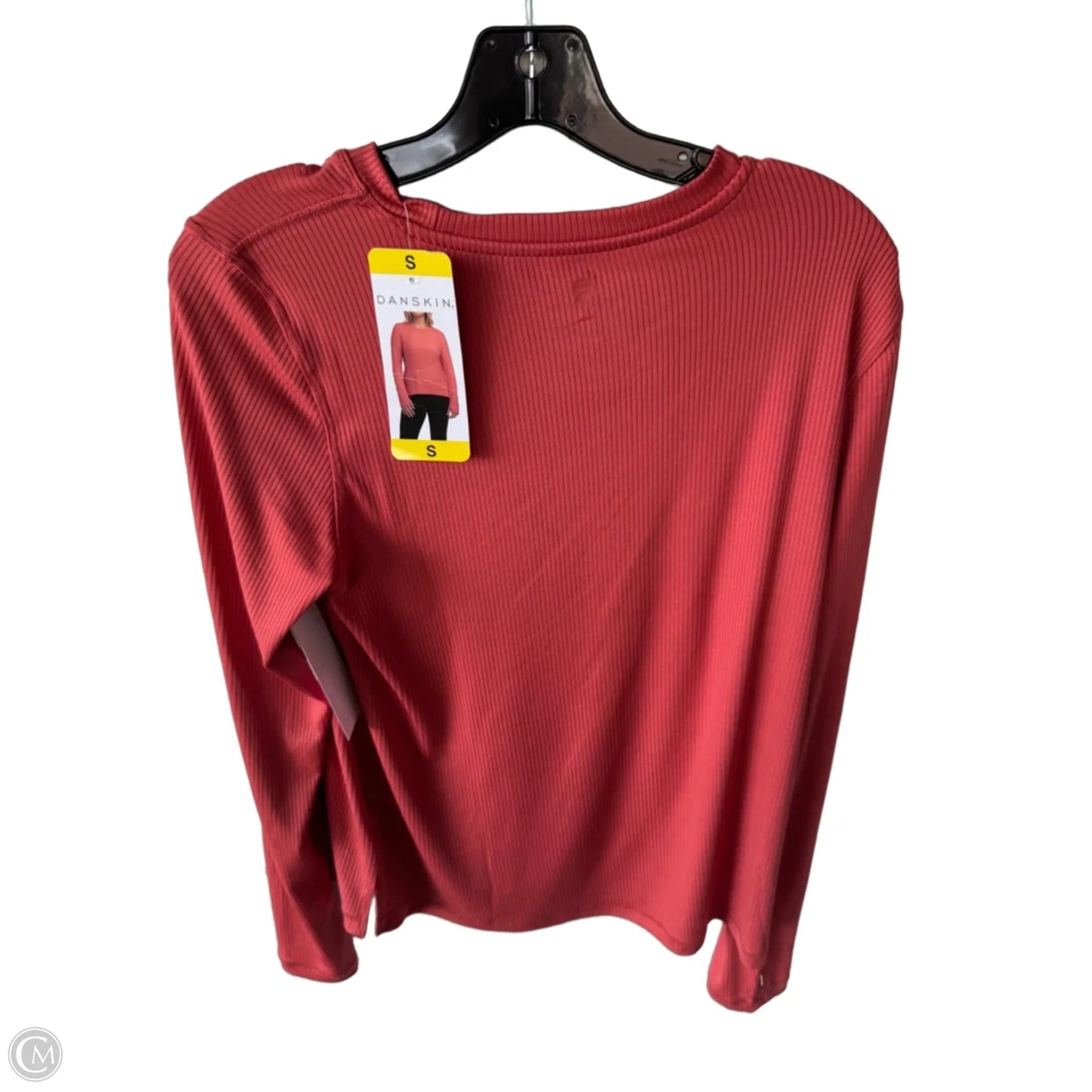 Athletic Top Long Sleeve Crewneck By Danskin In Orange, Size: S