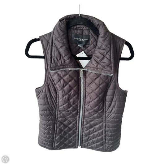 Vest Puffer & Quilted By Marc New York In Brown, Size: S