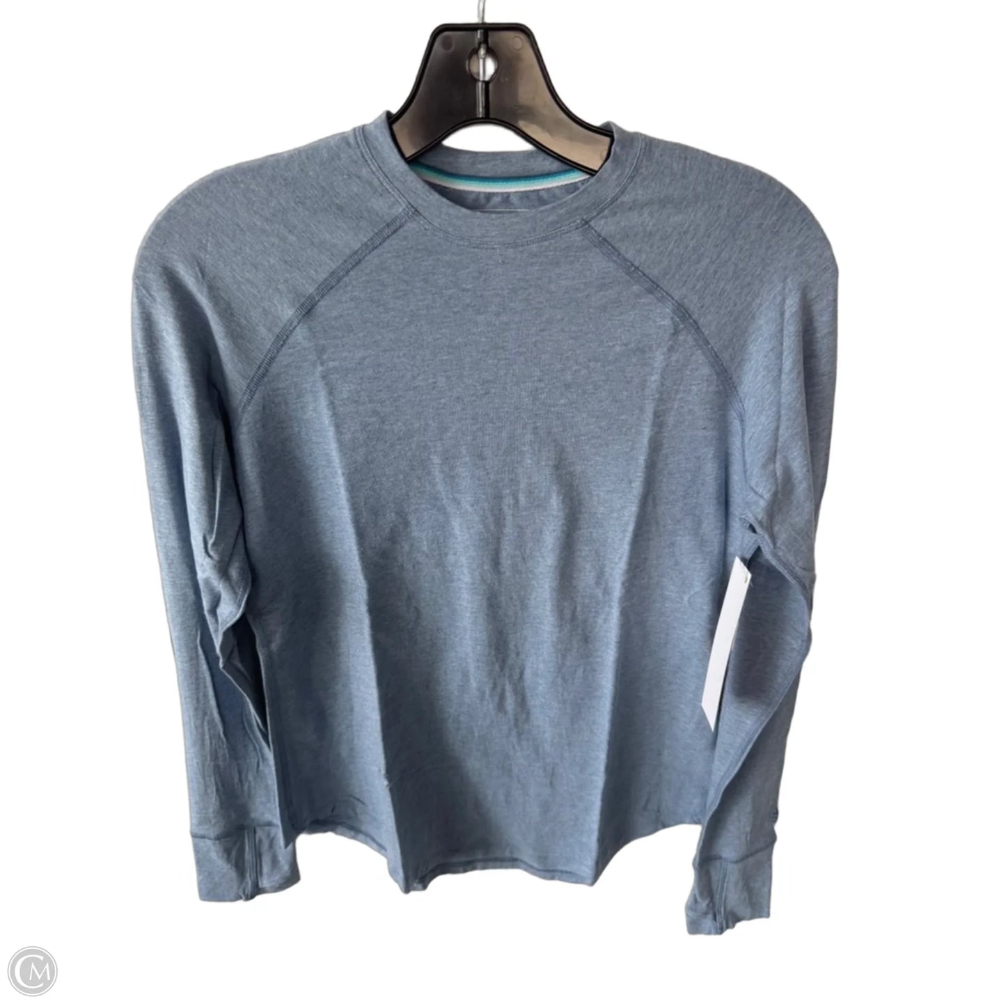 Athletic Top Long Sleeve Crewneck By Coolibar In Blue, Size: Xs