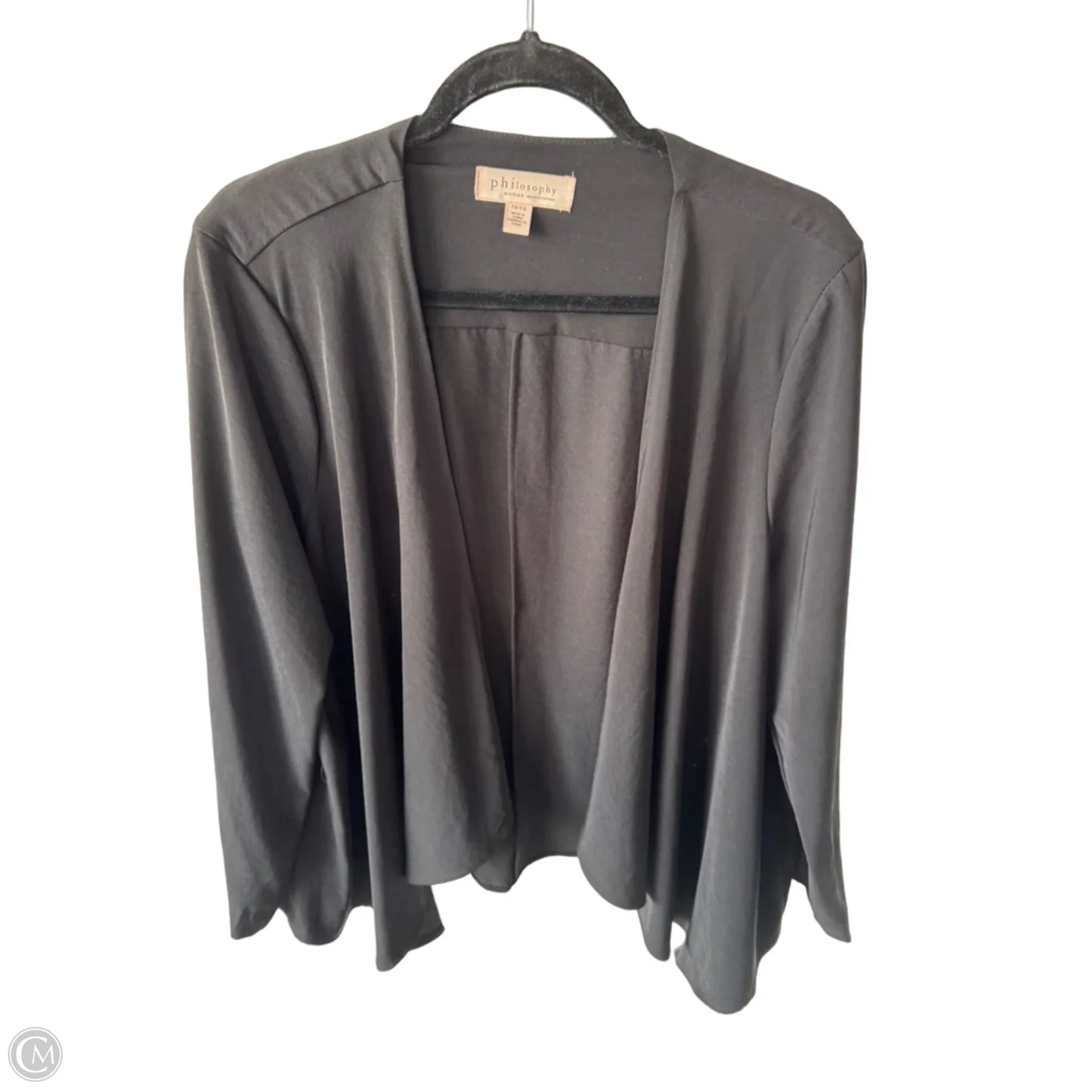 Blazer By Philosophy In Black, Size: 1x
