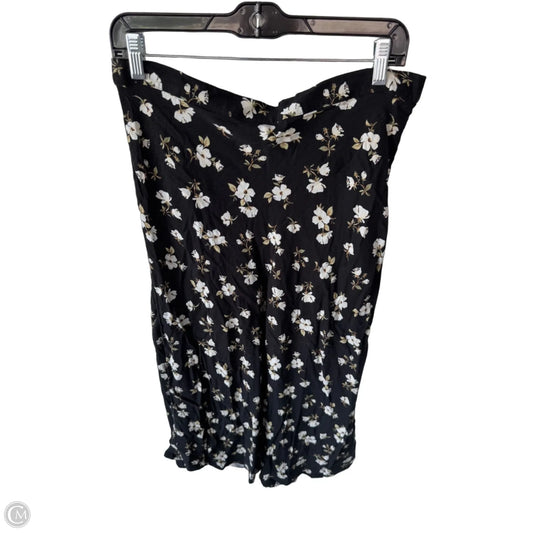 Skirt Midi By Old Navy In Black & Cream, Size: 12