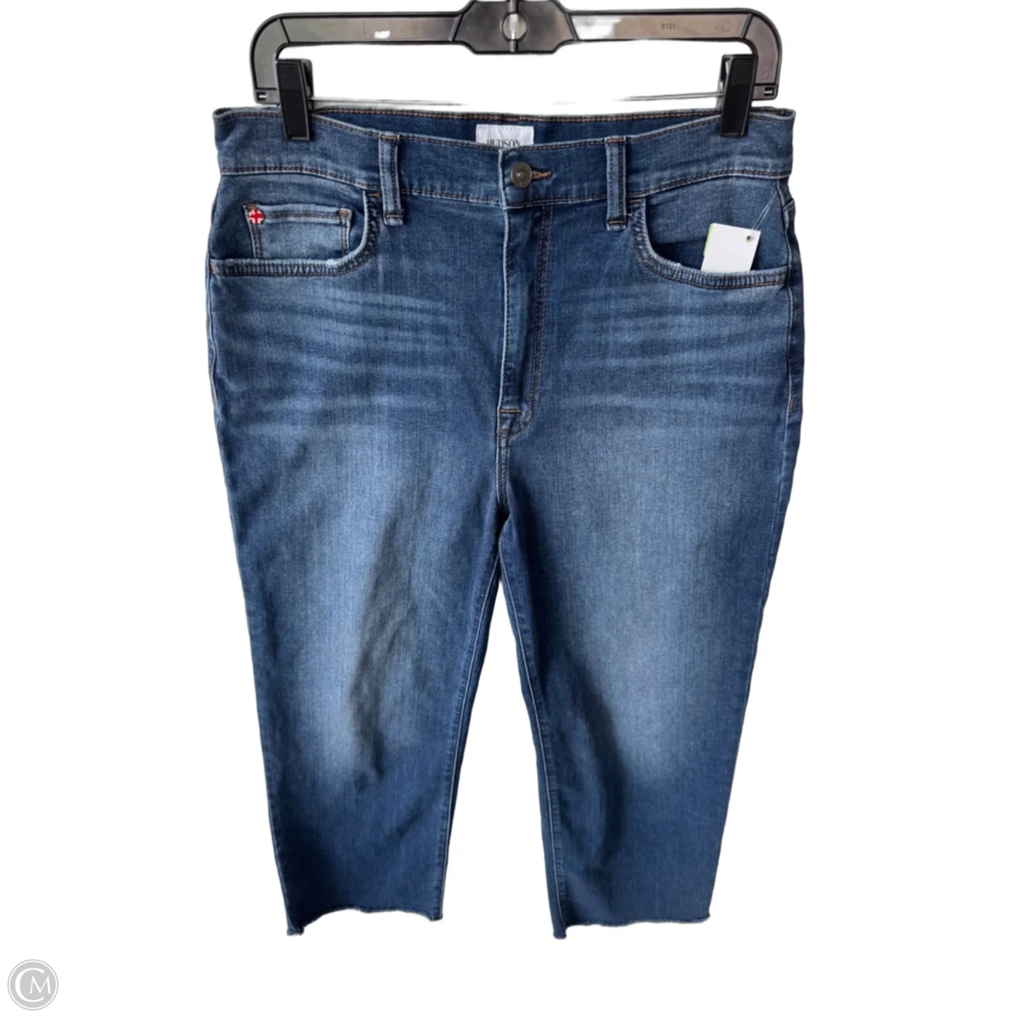 Jeans Straight By Hudson In Blue Denim, Size: 10