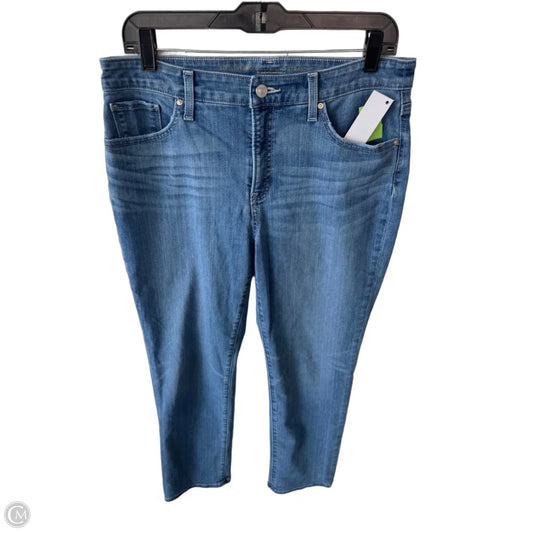 Jeans Straight By Chicos In Blue Denim, Size: 8