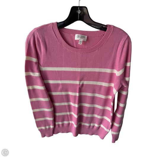 Sweater By Candace Cameron Bure In Pink & White, Size: Xxs