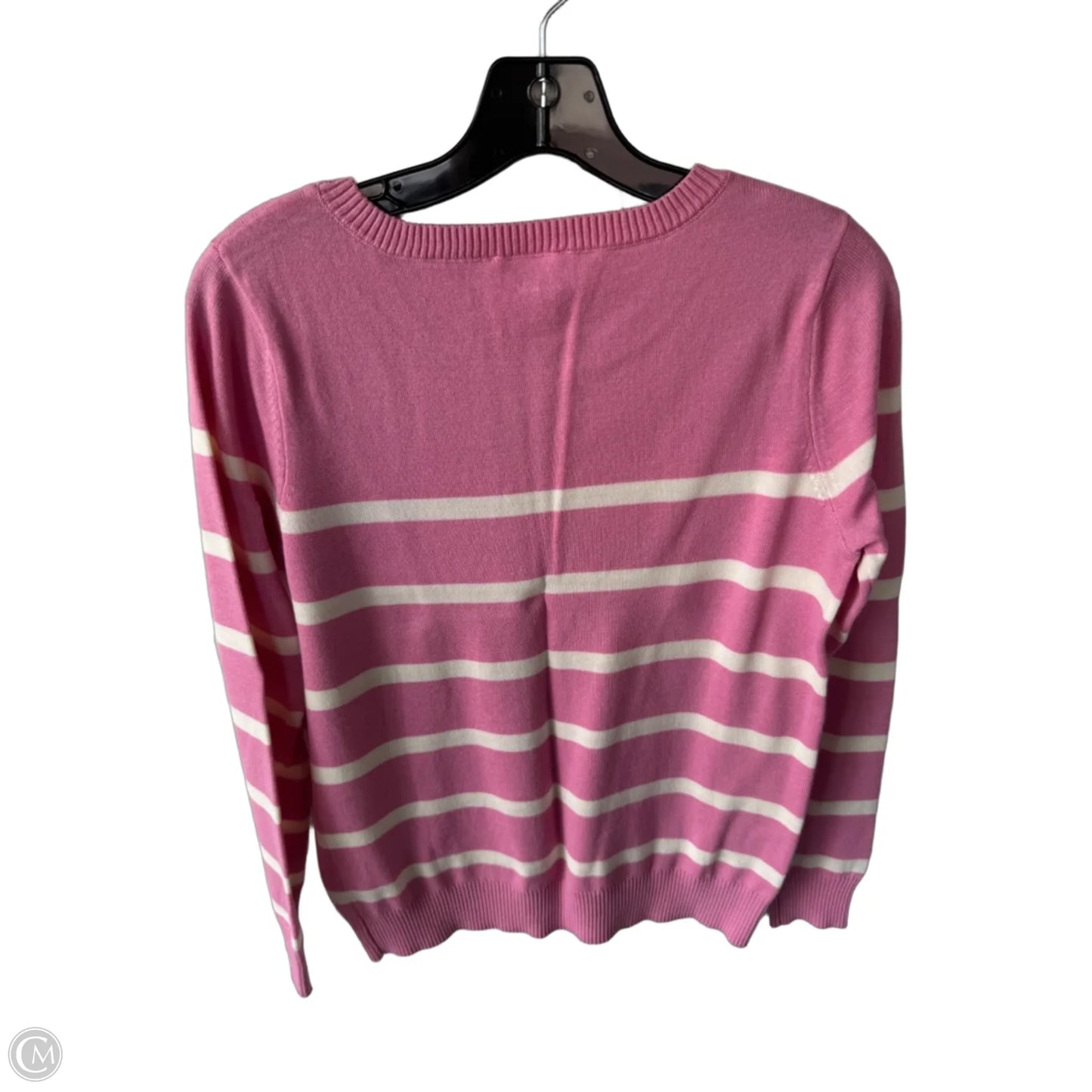 Sweater By Candace Cameron Bure In Pink & White, Size: Xxs