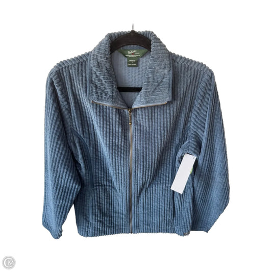Jacket Shirt By Woolrich In Blue, Size: S