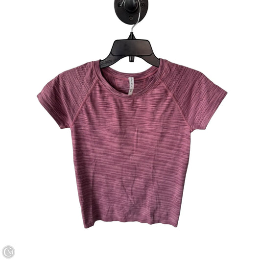 Athletic Top Short Sleeve By Athleta In Pink, Size: M