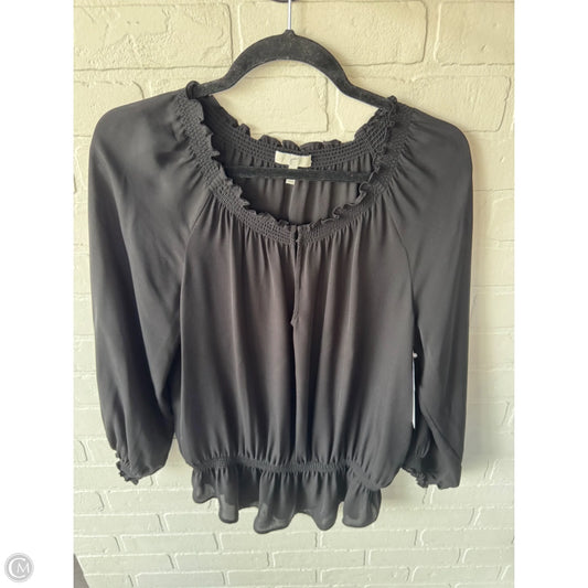 Top Long Sleeve By Joie In Black, Size: Xs