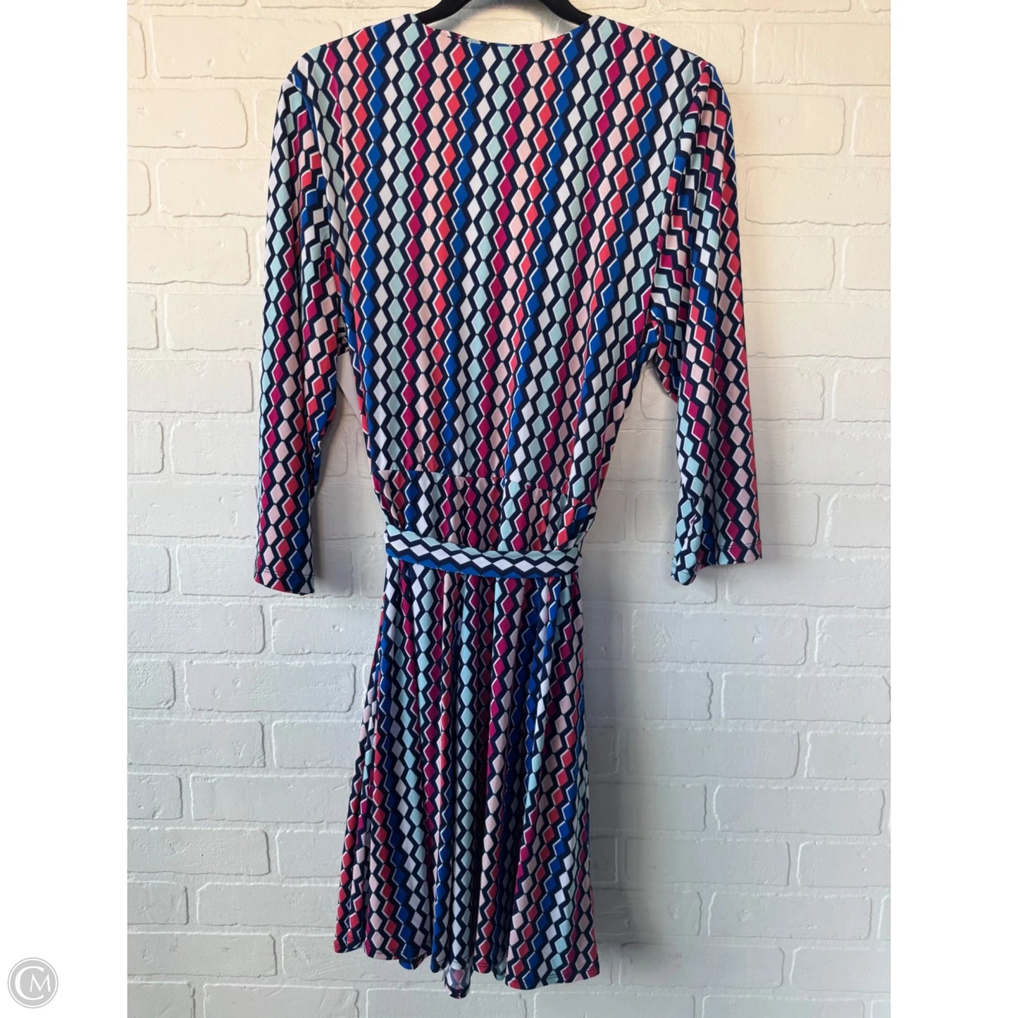 Dress Work By Dannyandnicole In Blue & Pink, Size: 1x