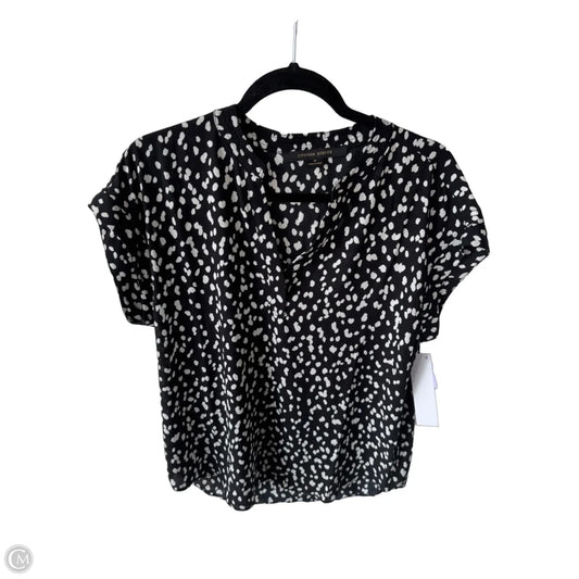 Top Short Sleeve By Cynthia Steffe In Black & White, Size: M