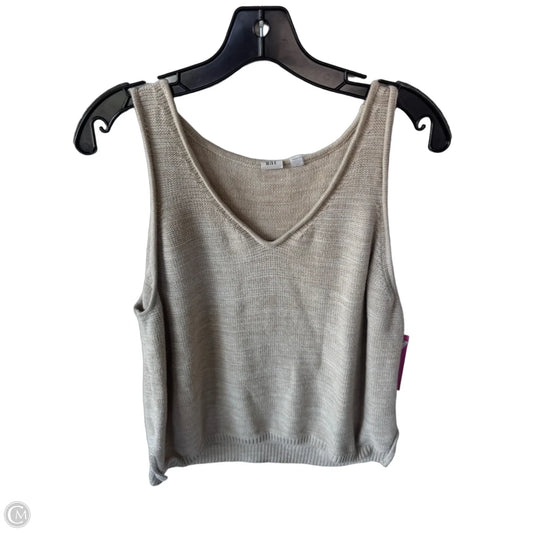 Vest Sweater By Gap In Tan, Size: Xl