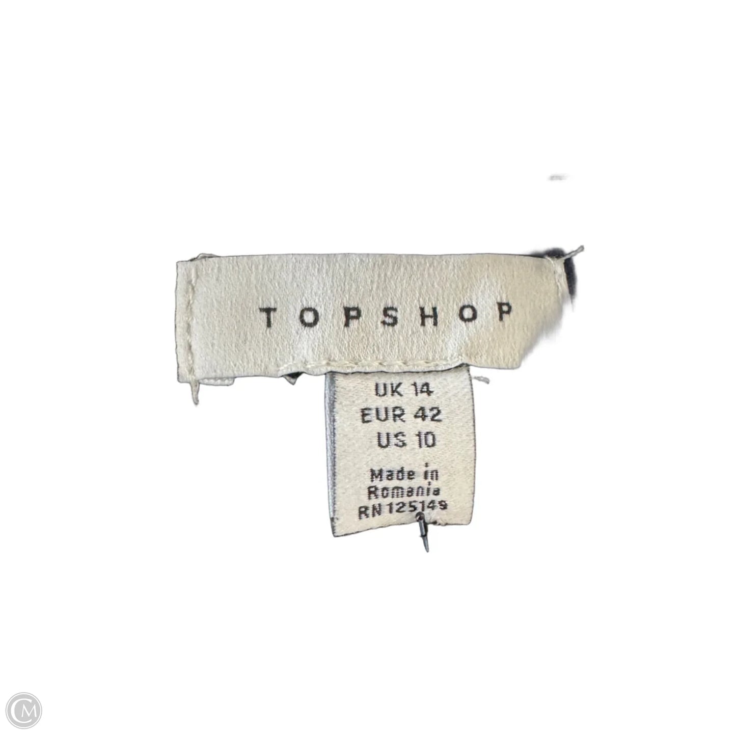 Pants Dress By Topshop In Blue, Size: 10